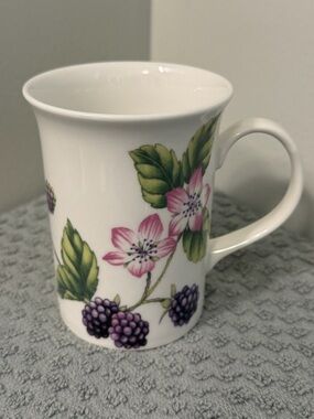 Crown Trent BlackBerry Fine Bone China Mug manufactured in England